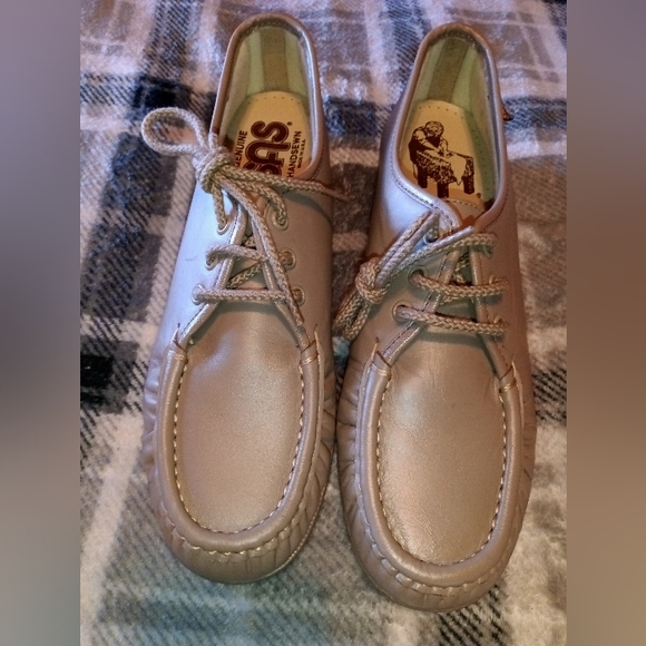 🆕SAS | Siesta Lace Up Leather Loafer Mocha Comfort Shoes Womens Size 9 Slim - Picture 8 of 13